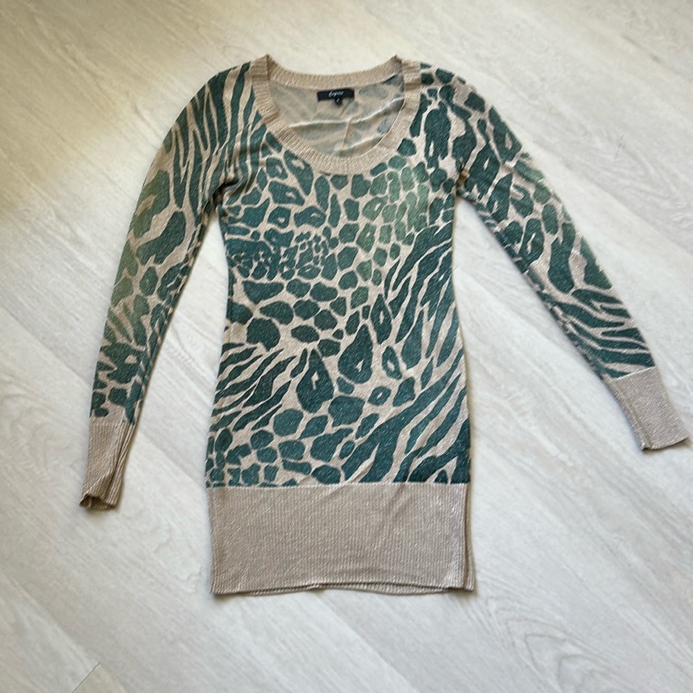 Express Metallic long top